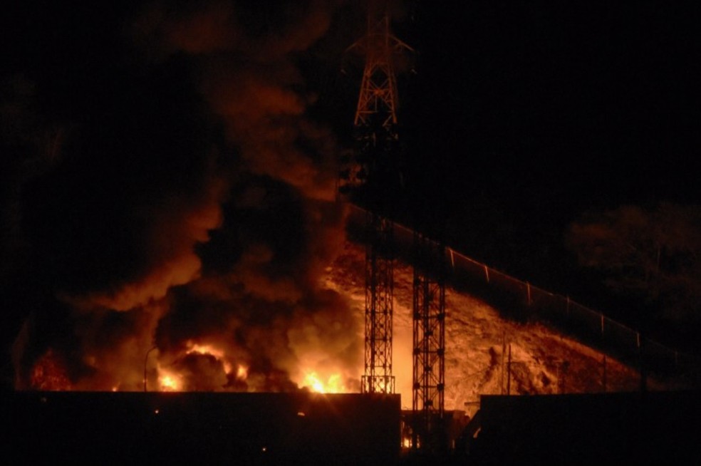 Ataque dos EUA ao Fuerte Tiuna, o maior complexo militar da Venezuela — Foto: AFP