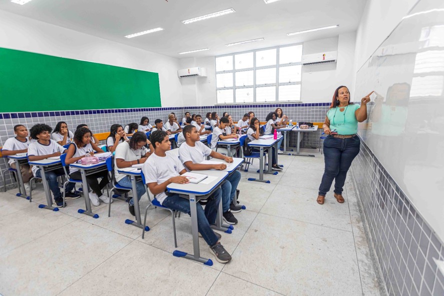 Sala de aula do Estado do Rio