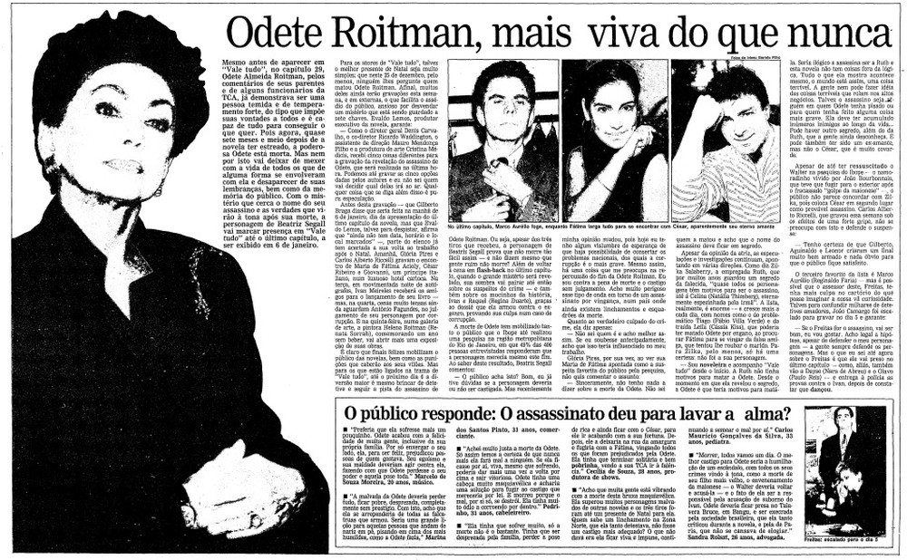 Segue viva: como foi o dia depois da morte de Odete Roitman na primeira ...
