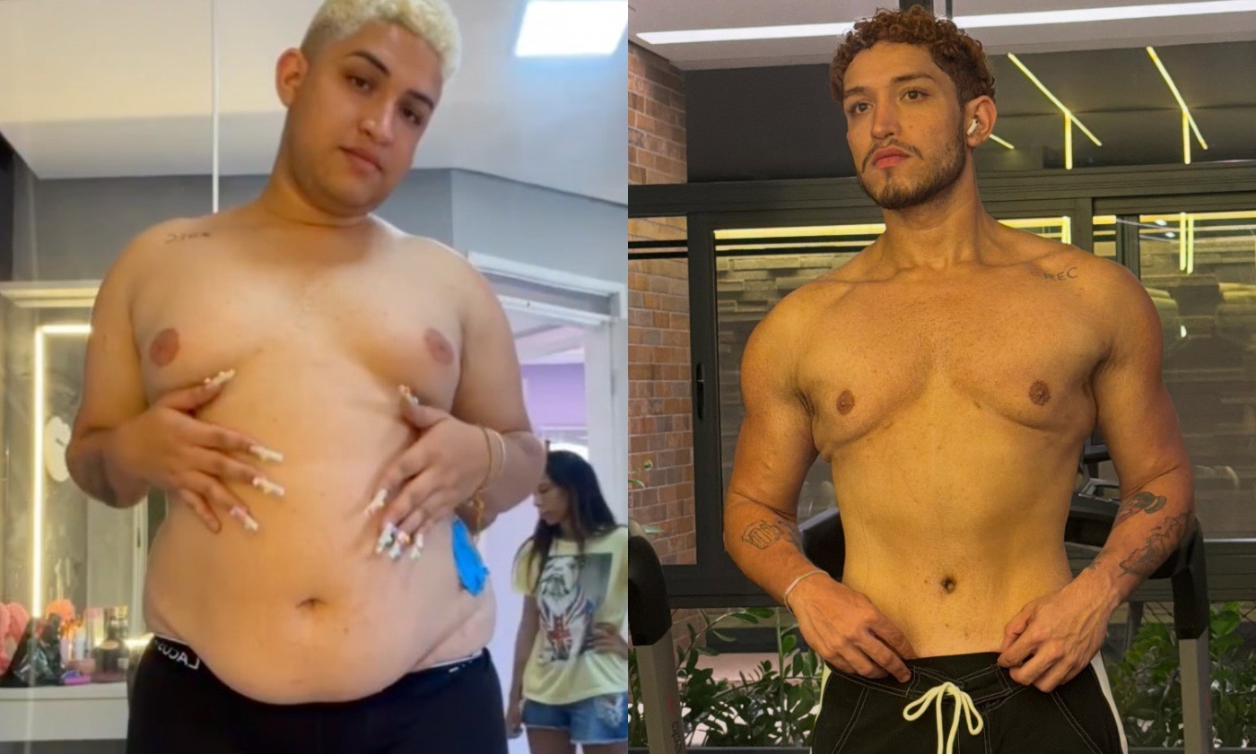Mudou o CPF? Influenciador elimina quase 60 kg em dois anos e recebe incentivo de famosas: 'Tão gato'