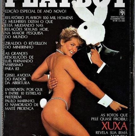 Xuxa na "Playboy" de 1982 — Foto: reprodução