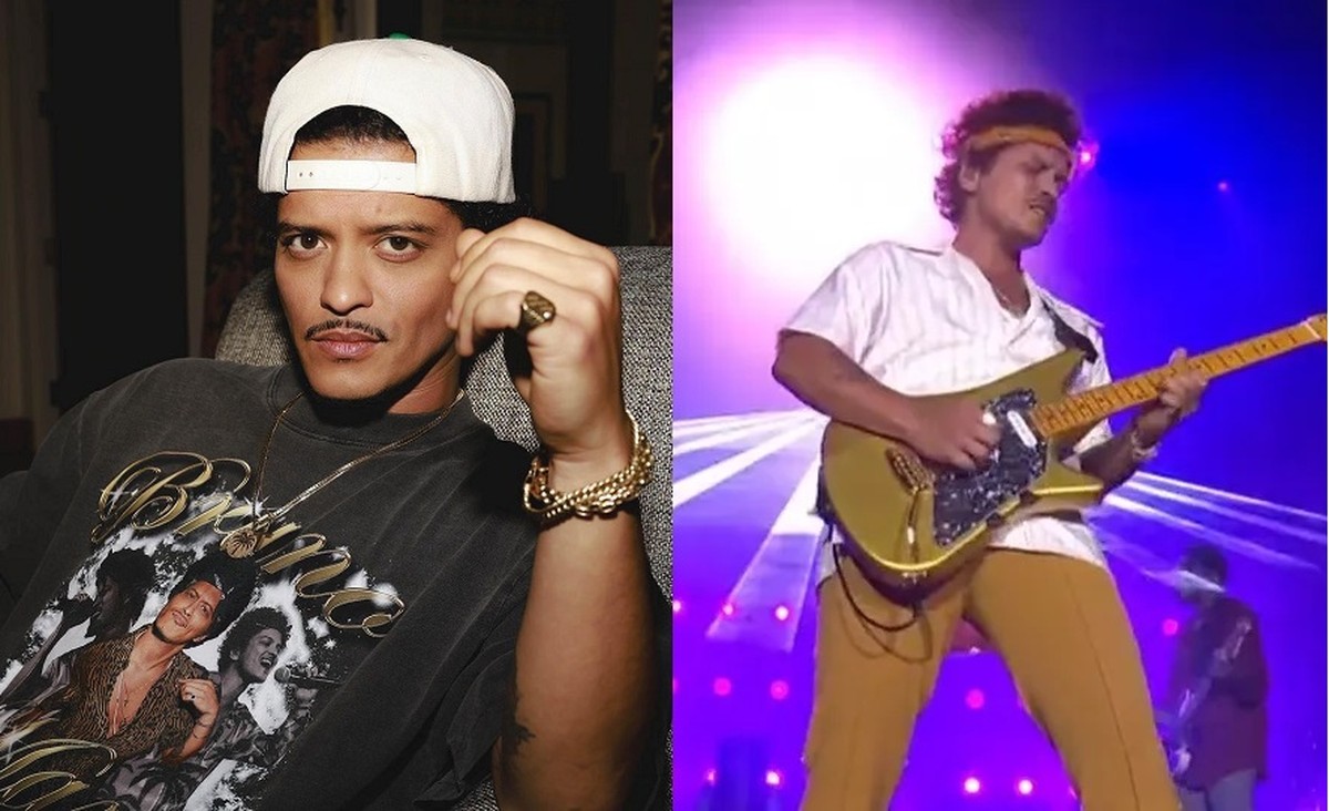 O que Bruno Mars está fazendo entre shows do The Town? Fãs dão