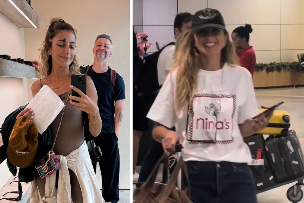 Lucas Lima busca namorada no aeroporto e se derrete — Foto: Reprodução/Instagram