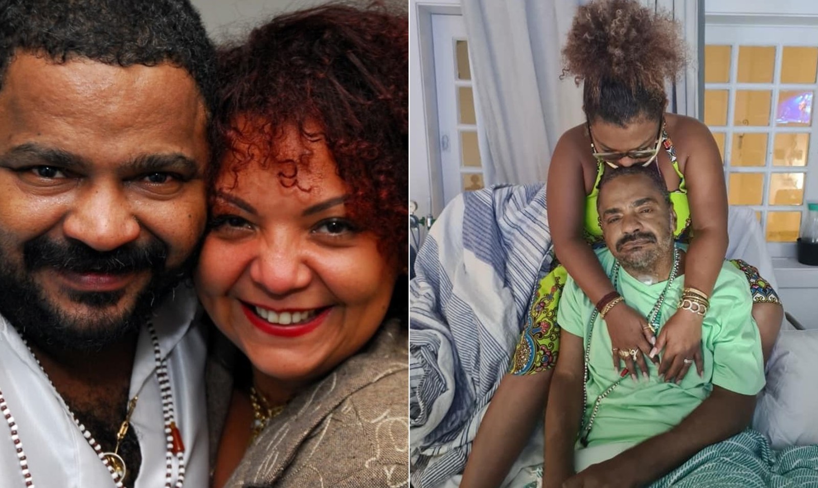 Arlindo Cruz com a mulher, Babi Cruz  — Foto: Reprodução/Instagram