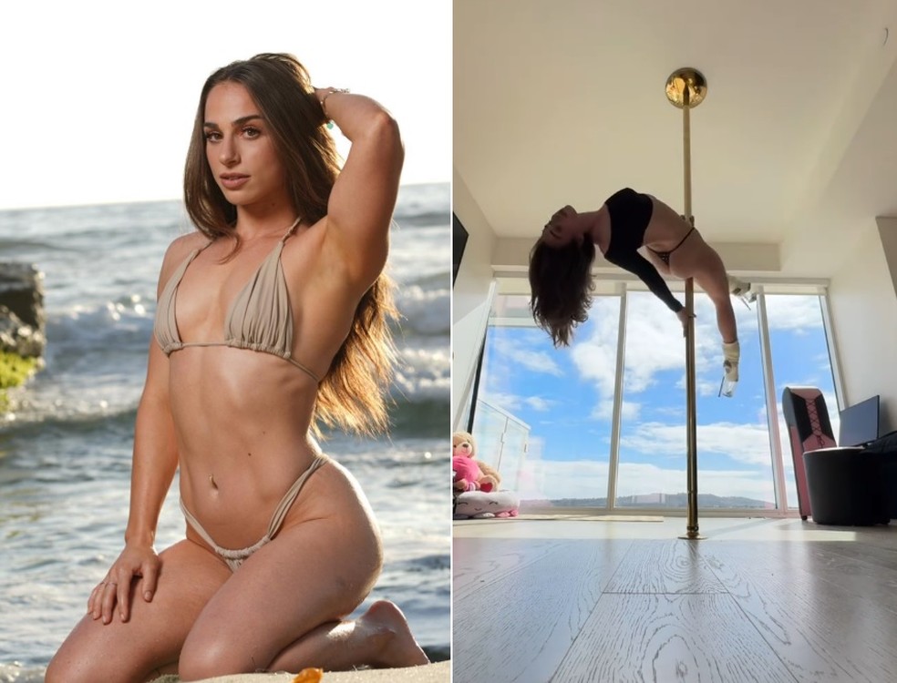 Abbie Elian &eacute; profissional de pole dance &mdash; Foto: Reprodu&ccedil;&atilde;o/Instagram