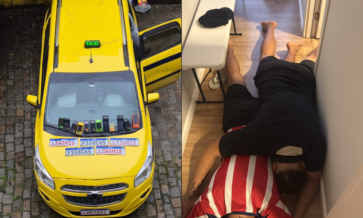 Três paulistas são presos suspeitos de dar golpes em passageiros de táxi na Zona Sul do Rio