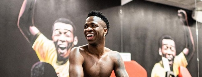 Vini Jr. e seu 'santuário' esportivo na mansão de Madri — Foto: rep/ instagram