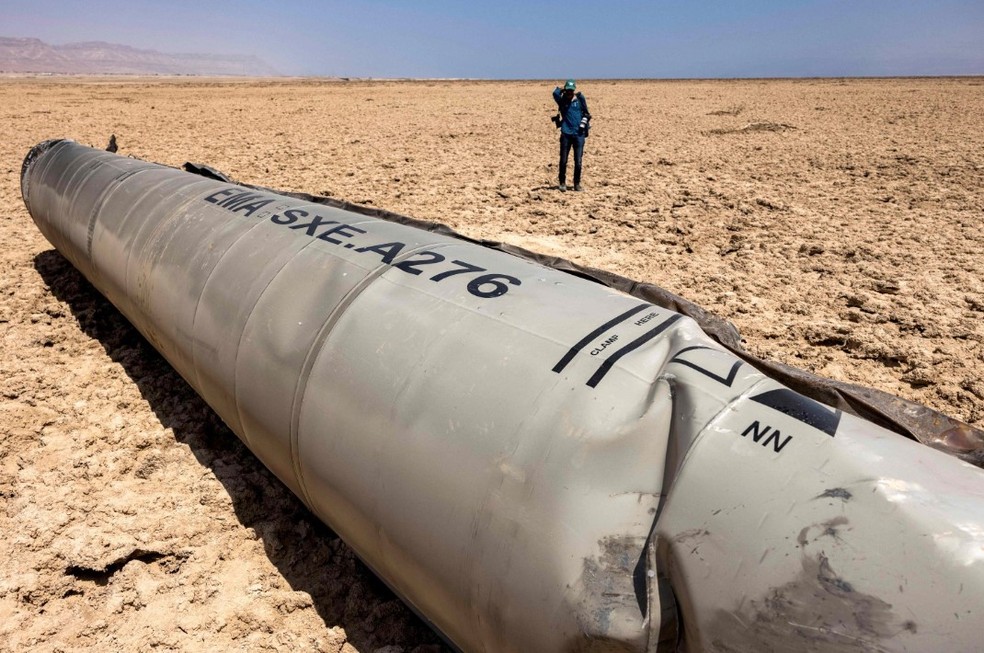 M&iacute;sseis 'praticamente intactos' s&atilde;o achados em deserto de Israel e viram 'atra&ccedil;&atilde;o tur&iacute;stica' &mdash; Foto: AFP