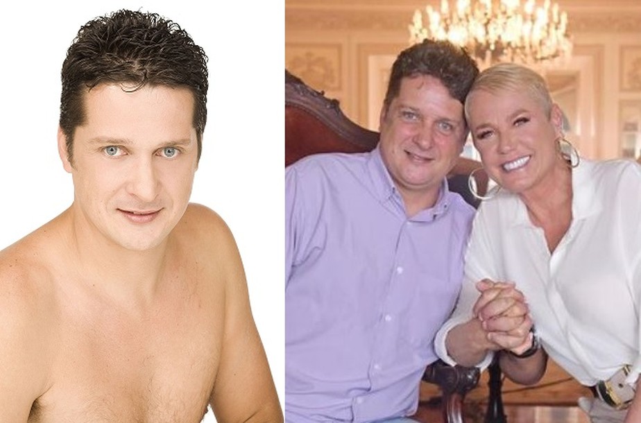 Marcelo Ribeiro na época do pornô e no documentário com Xuxa