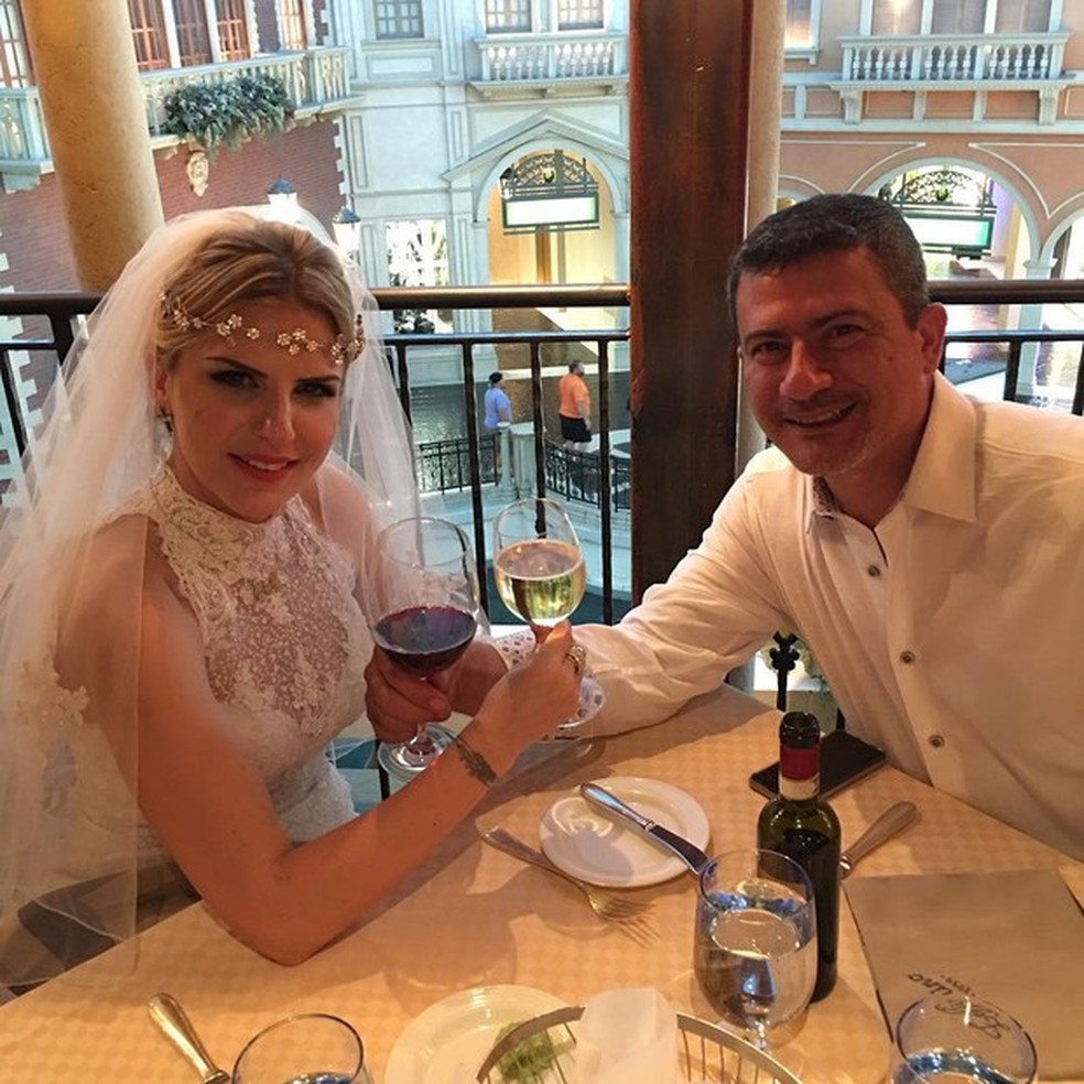 Tom Veiga e Alessandra foram casados por 14 anos e tiveram dois filhos — Foto: Arquivo