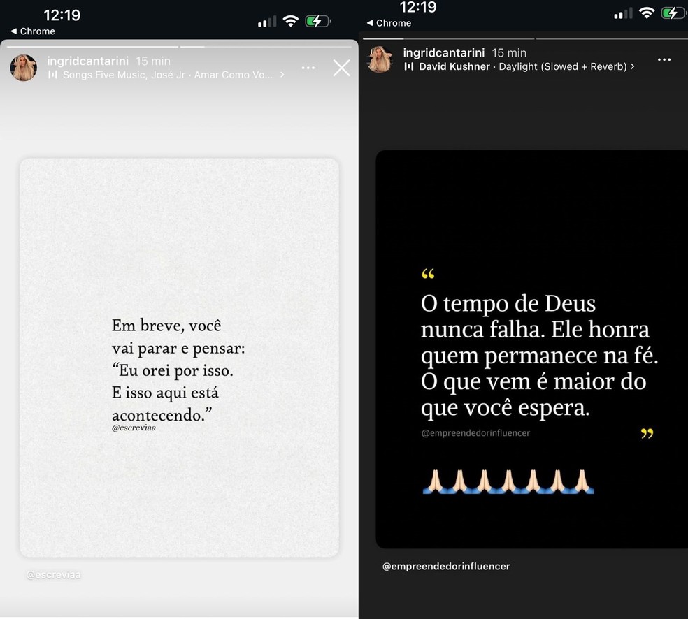 Mulher de jogador do Flamengo apaga postagens vistas como indiretas — Foto: rep/  instagram