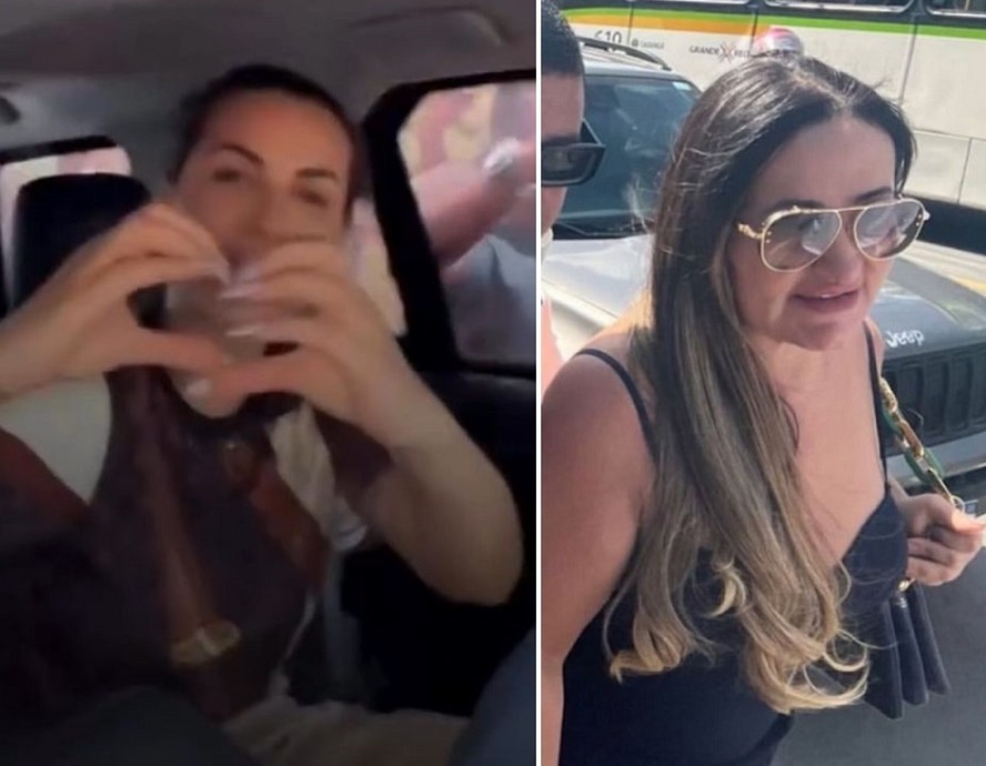 Deolane Bezerra e a mãe deixam prisão maquiadas, com unhas e cabelos feitos