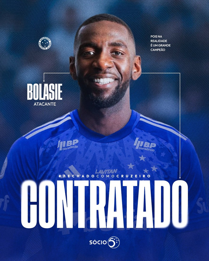 Cruzeiro anuncia a contrata&ccedil;&atilde;o de Bolasie, ex-Crici&uacute;ma
