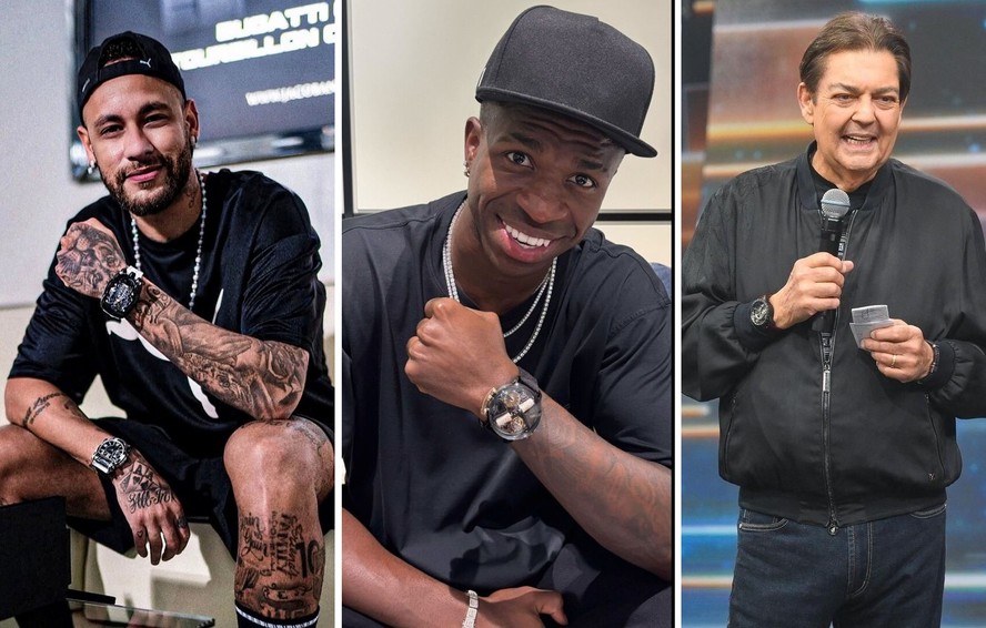 Neymar, Vini Jr. e Faustão colecionam relógios de luxo