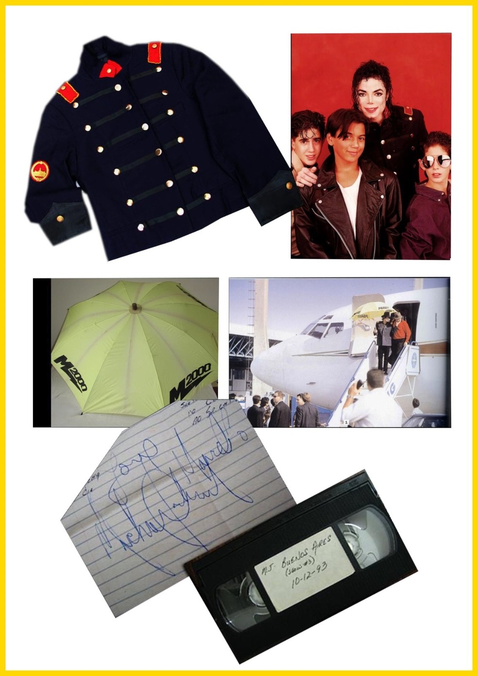 Relíquias de Michael Jackson — Foto: Arquivo pessoal