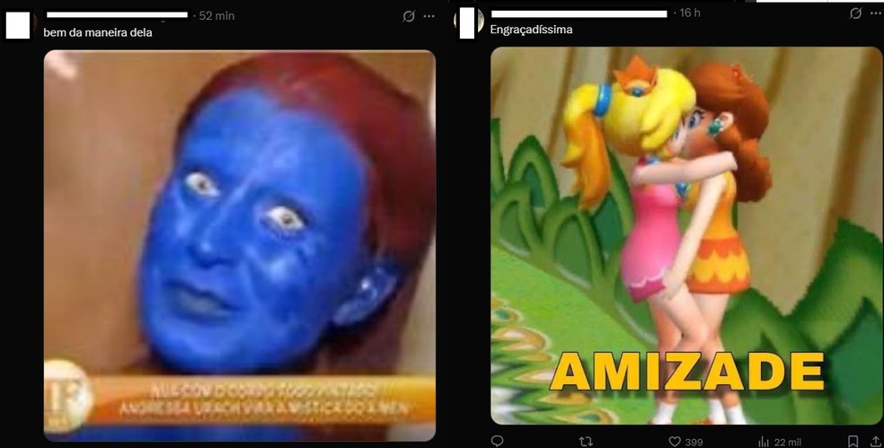 Fãs se divertem ao reler texto antigo de Alice Carvalho para Kannalha — Foto: Reprodução/X
