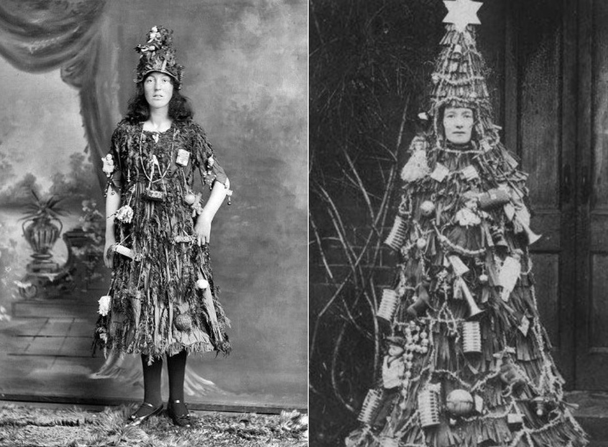 During the reign of Edward VII, it was customary in the United Kingdom for people to dress up as Christmas trees.