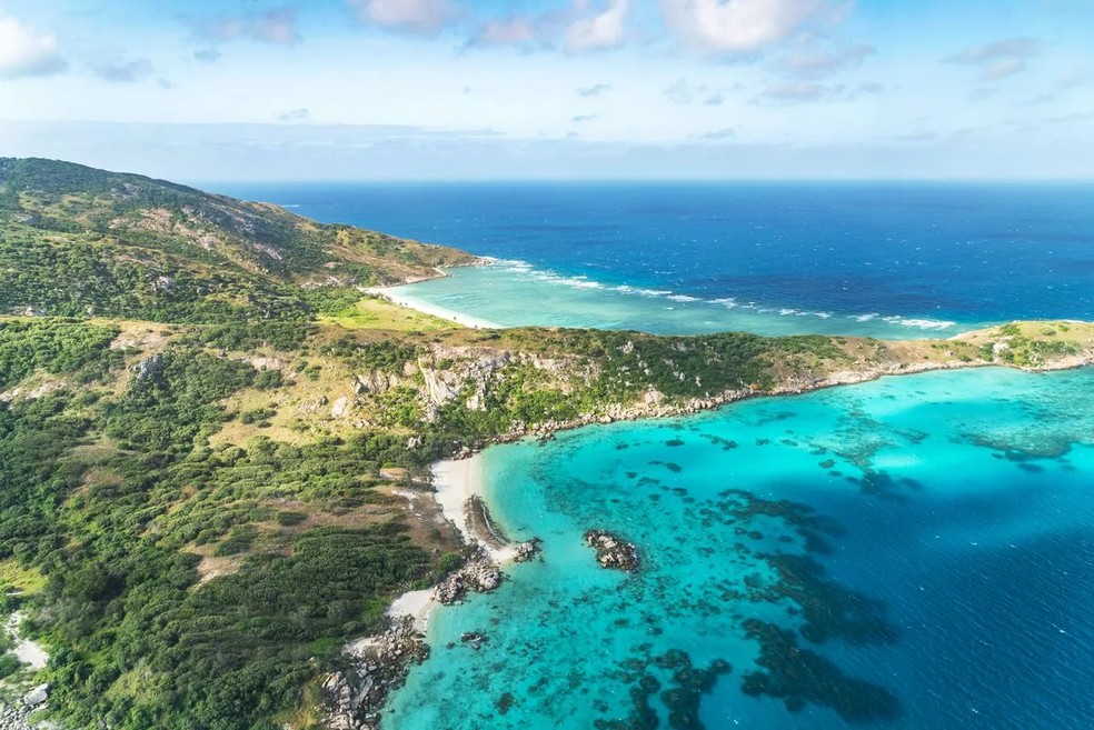 A Ilha Lizard é famosa pelas paisagens tropicais e pelo isolamento — Foto: Reprodução