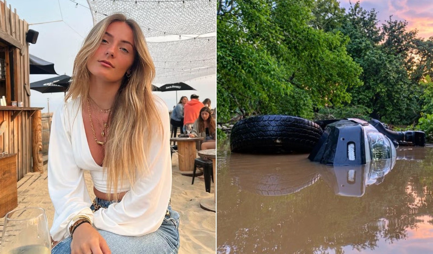 Influencer morre ao tentar atravessar rio de caminhonete durante enchente