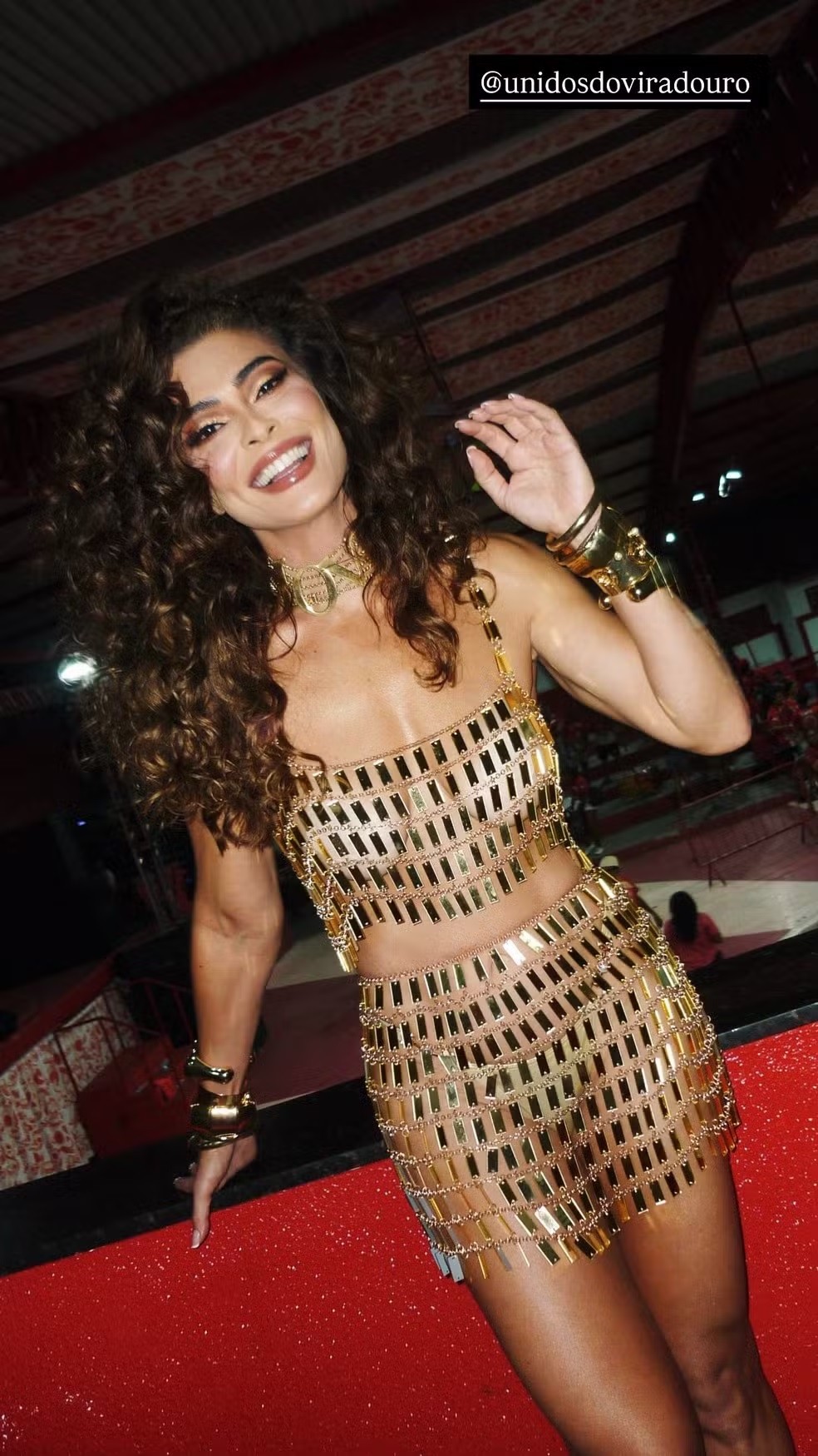 Juliana Paes no &uacute;ltimo ensaio em que esteve, dia 9 de dezembro &mdash; Foto: rep/ instagram