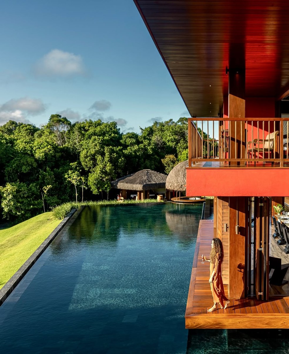 Ivete Sangalo aluga casa de luxo para férias com a família em Trancoso, na Bahia — Foto: Reprodução/Instagram
