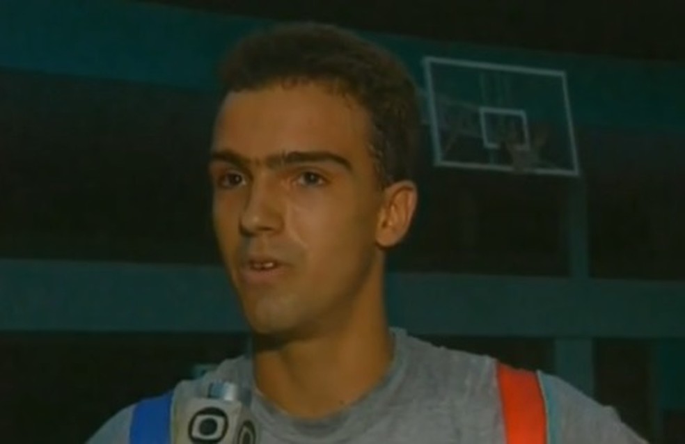 Tadeu Schmidt foi jogador de vôlei — Foto: Reprodução/TV Globo