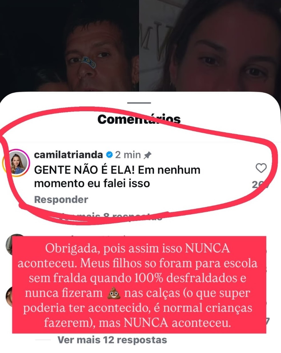 Influenciadora nega ter citado Shantal Verdelho em polêmica sobre higiene dos filhos — Foto: Reprodução/Instagram