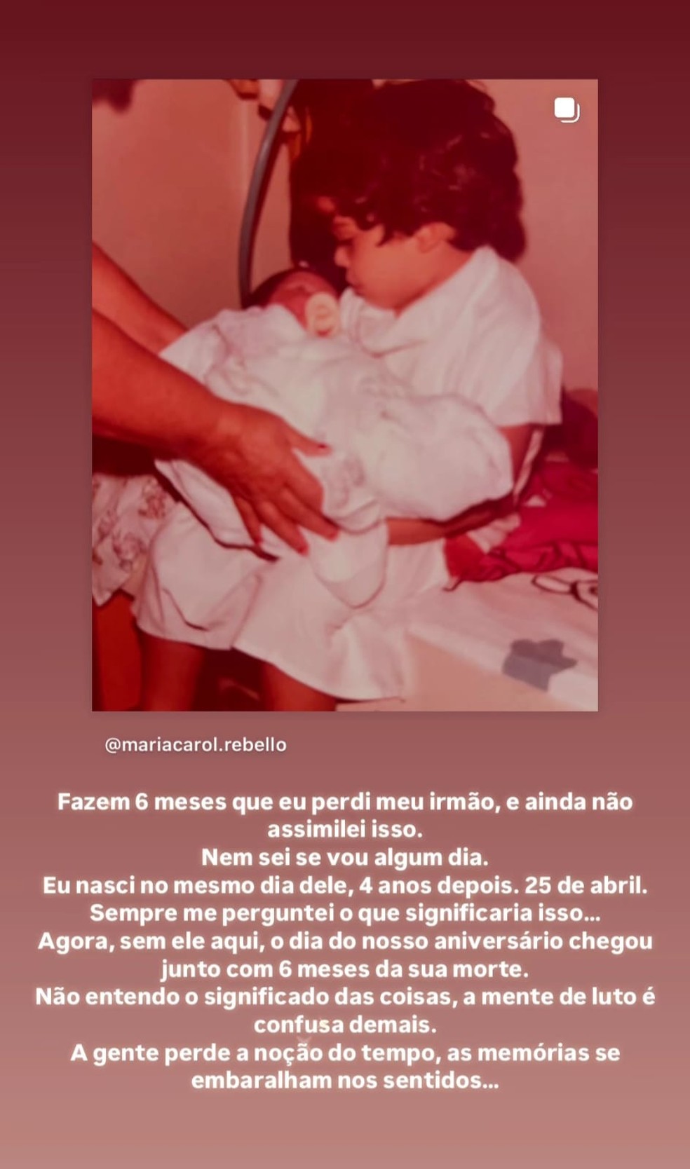 Maria Carol Rebello relembra seis meses da morte de João Rebello, no dia do  aniversário dos dois: A mente de luto é confusa demais