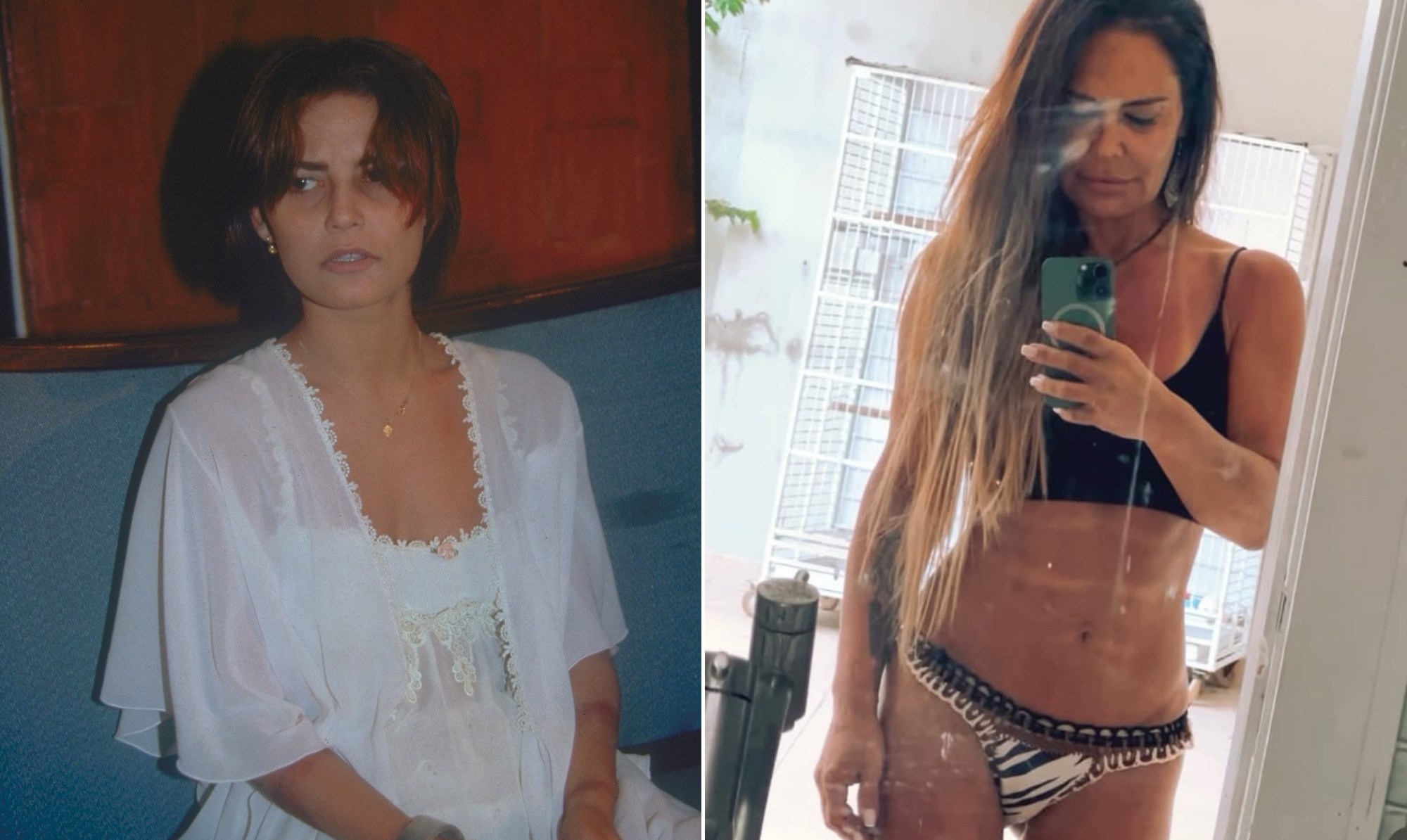 Carla Cabral, ex-Regina, faz 50 anos e, longe da TV, impressiona com fotos de biquíni nas redes sociais