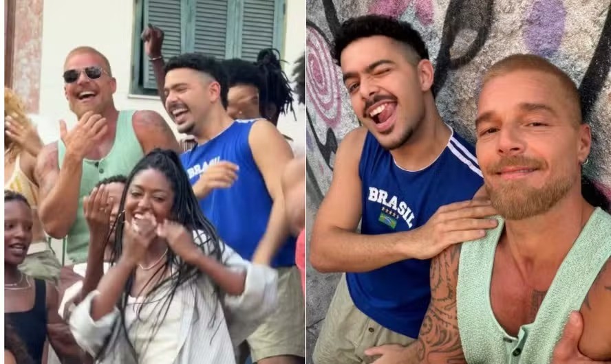 Ricky Martin prolonga estadia no Rio e grava clipe com Pedro Sampaio em Santa Teresa