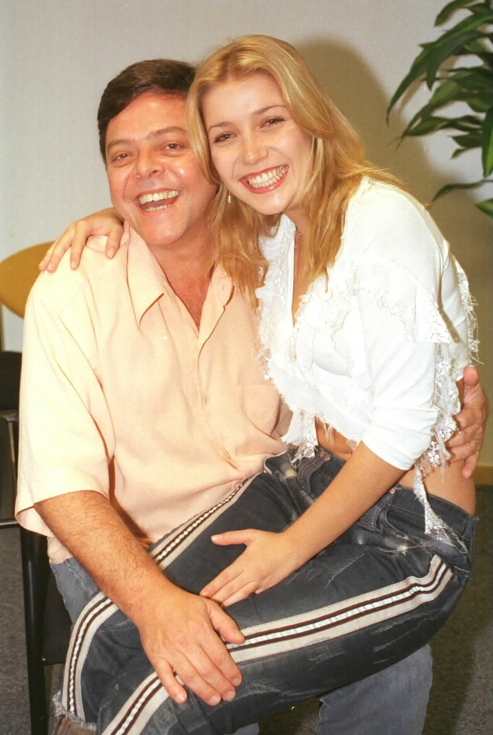 Luiza Possi e o pai, Líber Gadelha, que morreu em 2021 — Foto: Cristina Granato/Divulgação