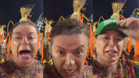 Chuva e peruca solta: David Brazil vive momento inusitado em ensaio da Grande Rio