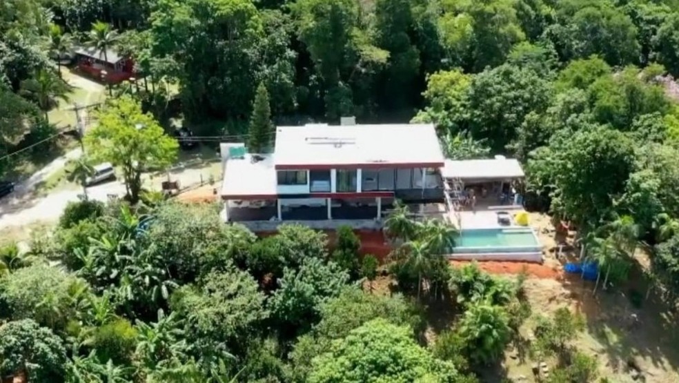 A mansão que David Brazil está construindo em Mangaratiba — Foto: reprodução