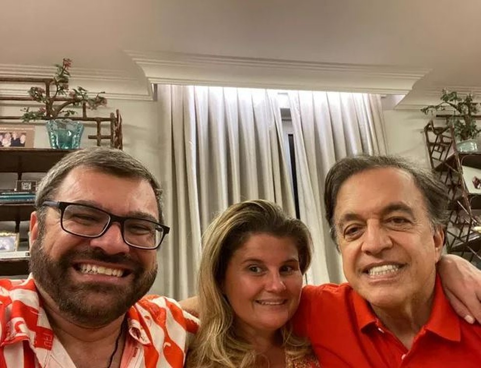 Marcello Camargo com Helena Caio e Claudio Pessutti — Foto: reprodução/ instagram