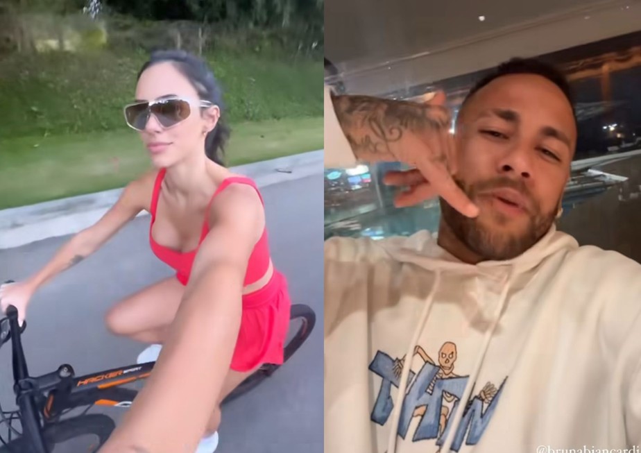 Bruna Biancardi e Neymar na casa do jogador em Mangaratiba