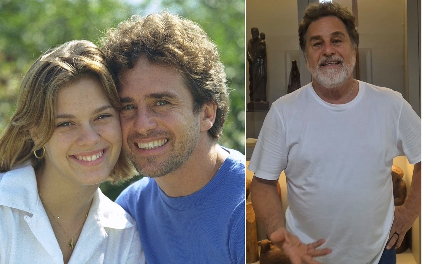 Carolina Dieckmmann parabeniza o ex, Marcos Frota, pelos 70 anos: 'Nosso filho morre de orgulho de você'