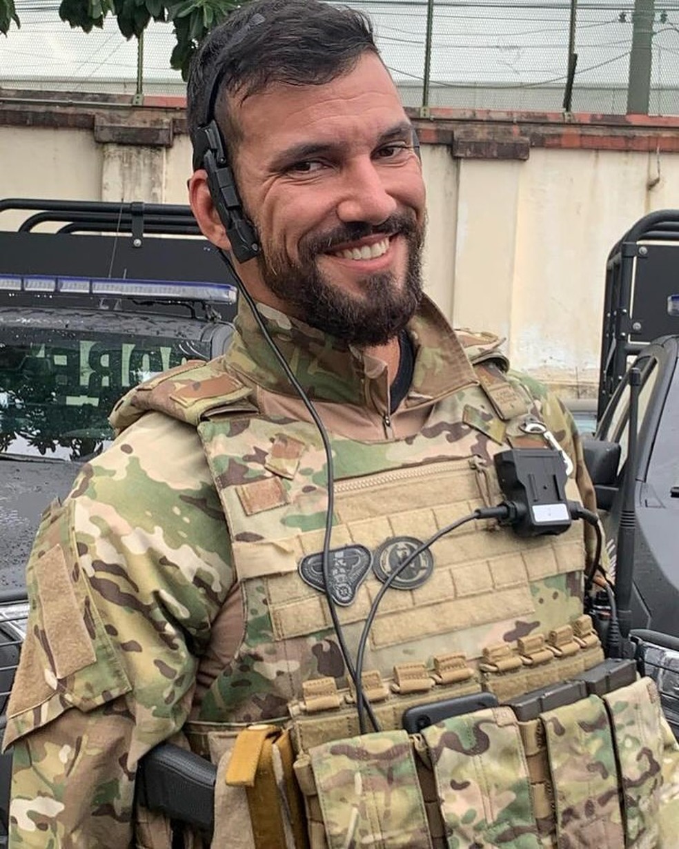 O marido da juíza Tula Mello, o policial João Pedro Marquini, foi morto no início do ano — Foto: Reprodução/Instagram