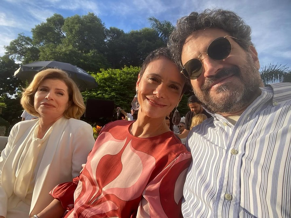 Débora Bloch, Malu Galli e Caco Ciocler — Foto: Reprodução/Instagram