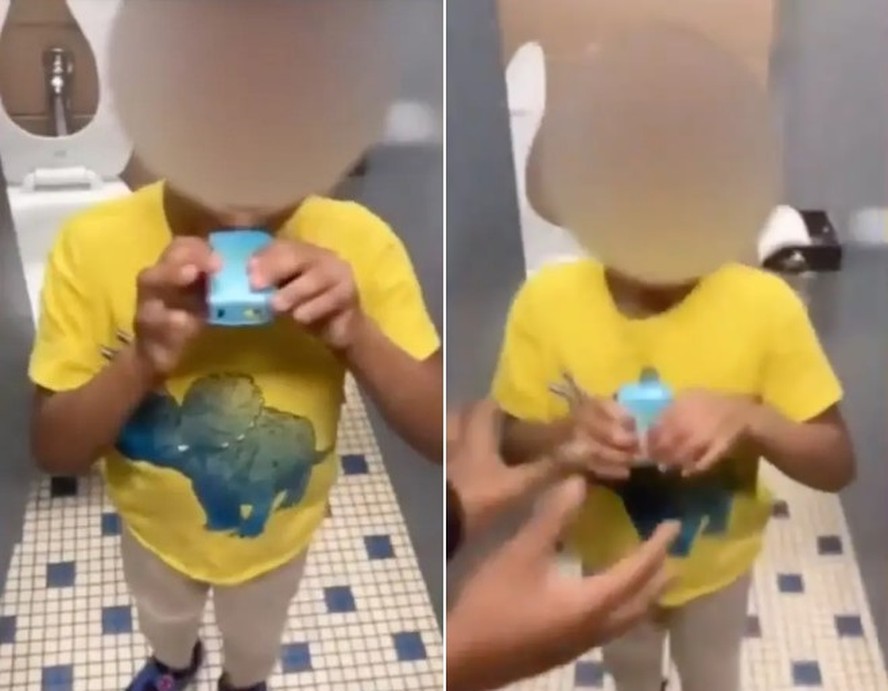 Menino de 5 anos é forçado a usar cigarro eletrônico em banheiro de escola nos EUA