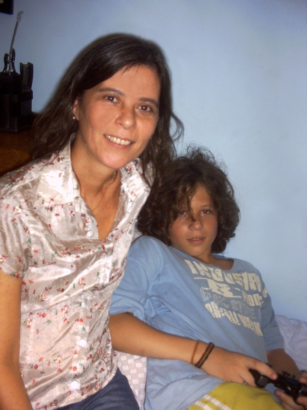 Chico Eller com a mãe, Maria Eugênia