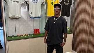 Vini Jr. e seu 'santuário' esportivo na mansão de Madri — Foto: rep/ instagram