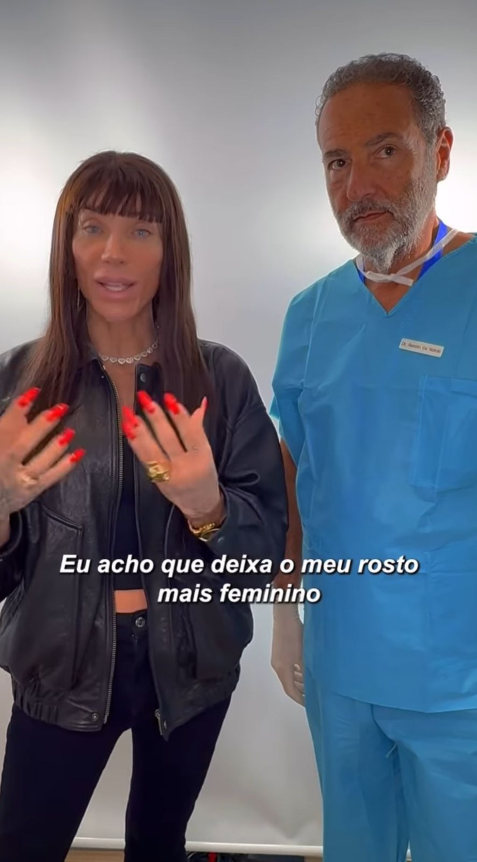 Maya Massafera mostra cirurgia para mudar cor dos olhos — Foto: Instagram