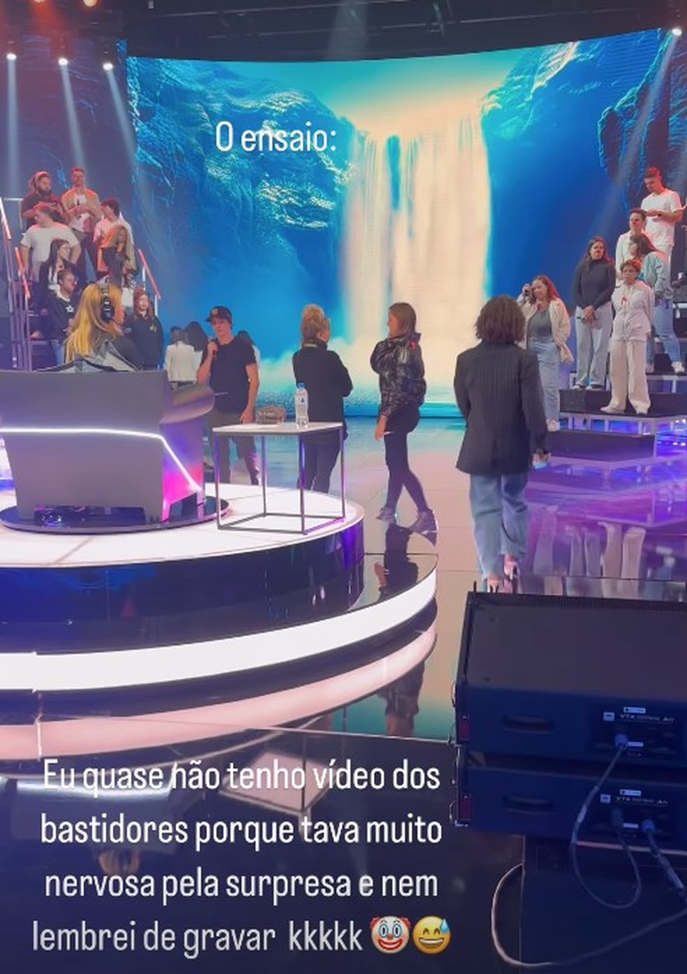 Lívian Aragão mostra bastidores de homenagem para Renato Aragão — Foto: Reprodução/Instagram