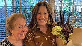 Aracy Balabanian visitou Claudia Raia no dia 16 de julho — Foto: Instagram
