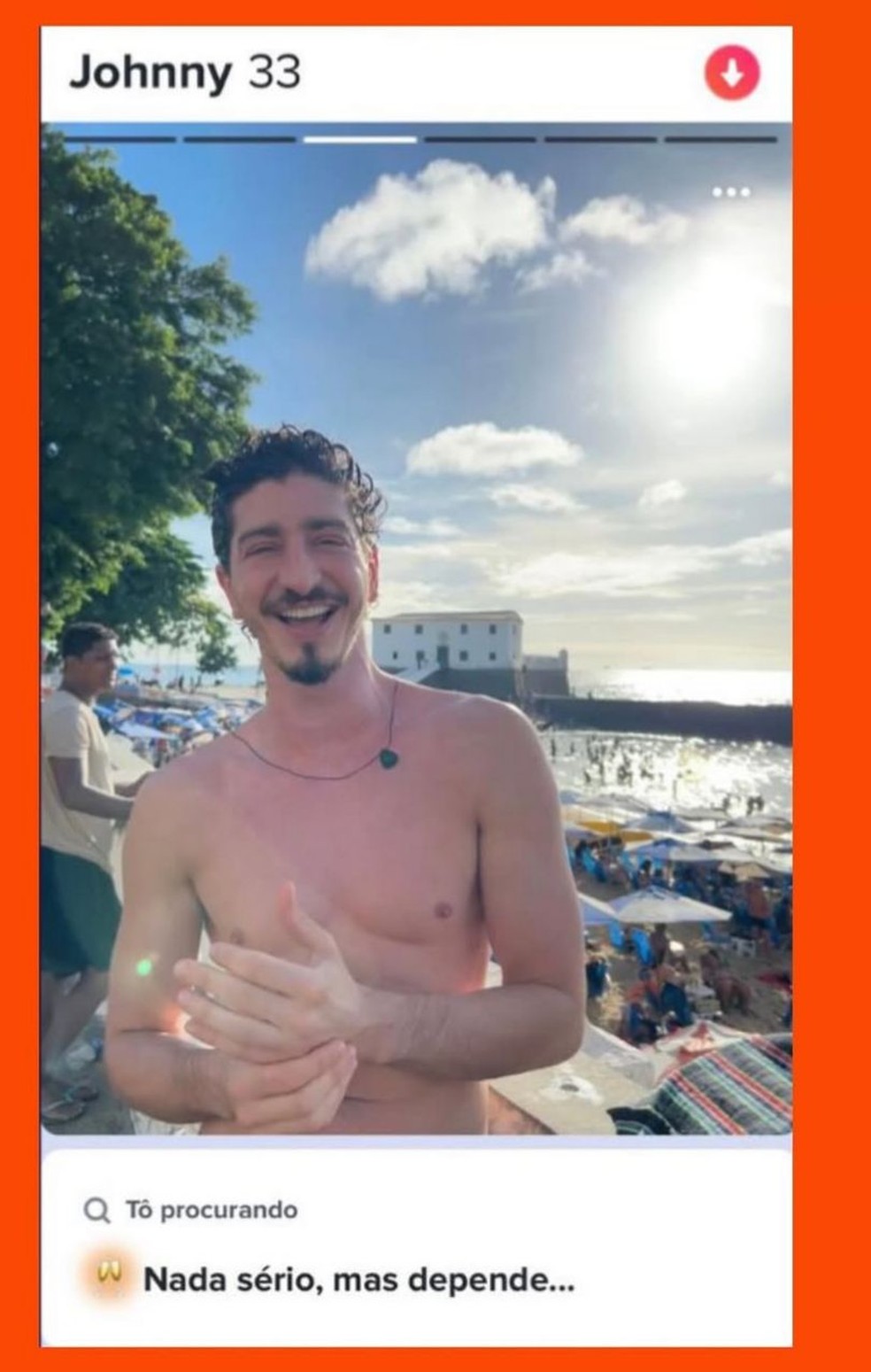 Johnny Massaro entra em app de paquera após fim de namoro com arquiteto — Foto: Instagram