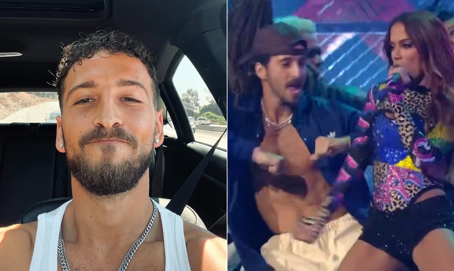 Bailarino de Shakira já sensualizou com Anitta em premiação