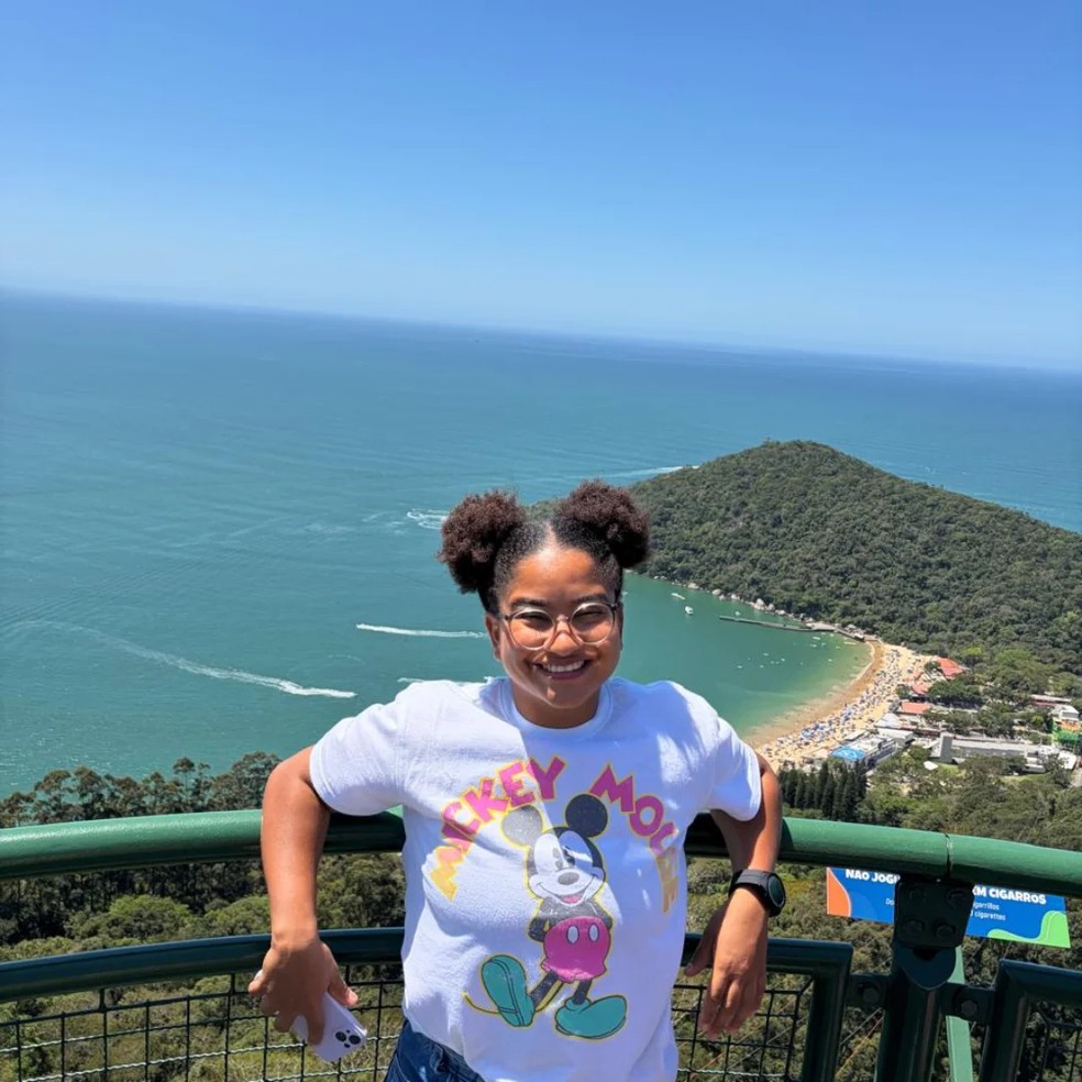 Tia Milena em Santa Catarina — Foto: Instagram/reprodução
