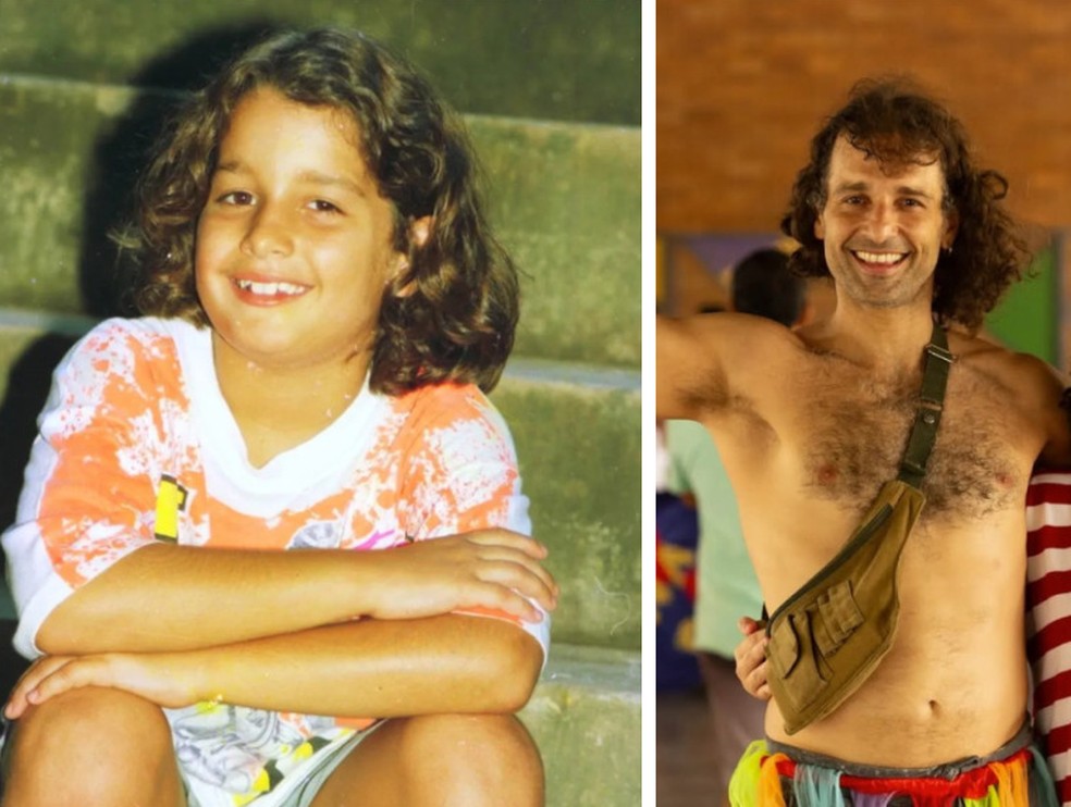 O ator Daniel &Aacute;vila, o Dudu de 'A viagem', e sua filha Flor &mdash; Foto: Arquivo / TV Globo e Reprodu&ccedil;&atilde;o / Instagram