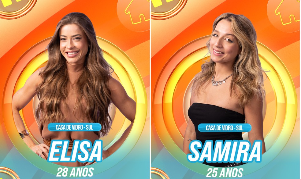 Elisa e Samira disputam uma vaga no 'BBB 26' na Casa de Vidro Sul — Foto: Rede Globo / Divulgação