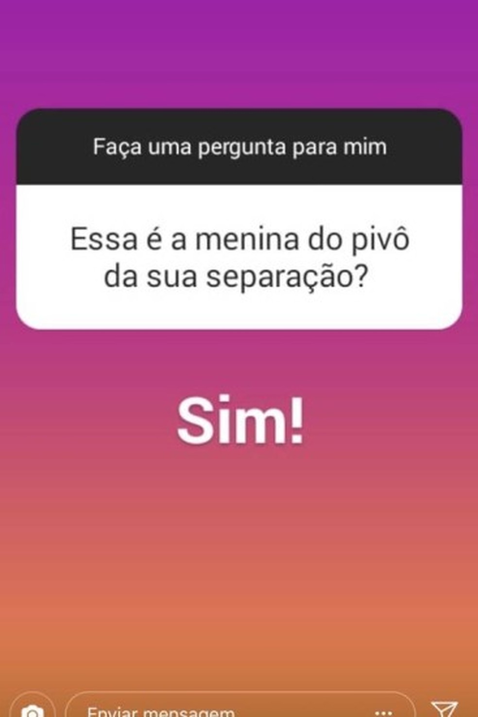 Ximbinha admitiu em postagem que Karen foi a piv&ocirc; da separa&ccedil;&atilde;o dele com Joelma &mdash; Foto: Instagram